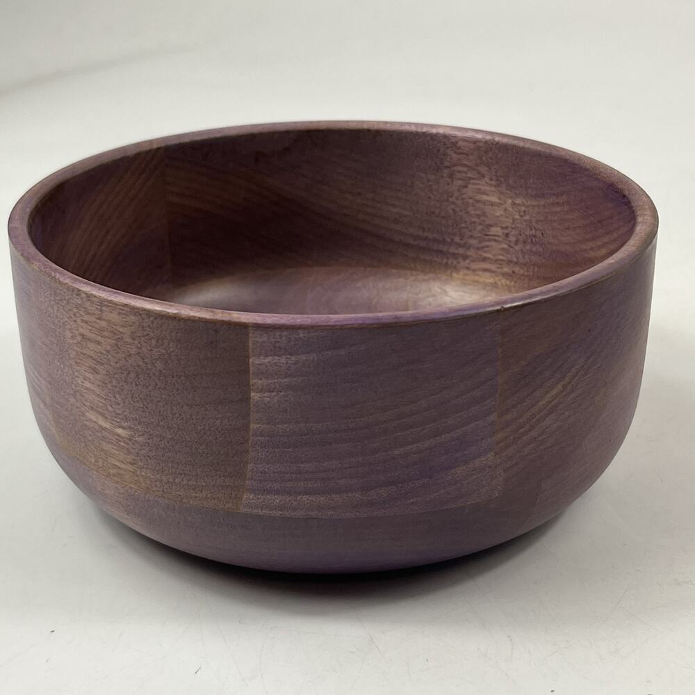 Woodbury Woodenware Wood Bowl RB 36 Vintage 5.75" Purple Salad Bowl Vtg Decor